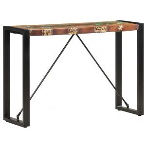 Vidaxl Mesa Consola De Madeira Maciça Reciclada 110x35x76 Cm