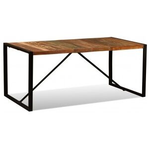 Vidaxl Mesa De Jantar De Madeira Maciça Reciclada De 180 Cm