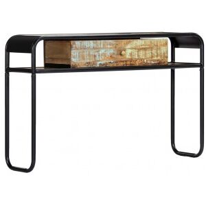 Vidaxl Mesa Consola De Madeira Maciça Reciclada 118x30x75 Cm