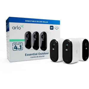 Câmera de vigilância ARLO 2K QHD Visão Noturna Interna e Externa Detecção IA Áudio Bidirecional Alarme