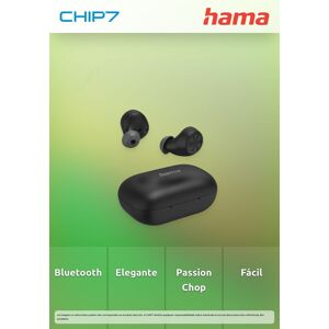 Auscultadores Hama Bluetooth True Wireless \"Passion Chop\", Preto - 184090