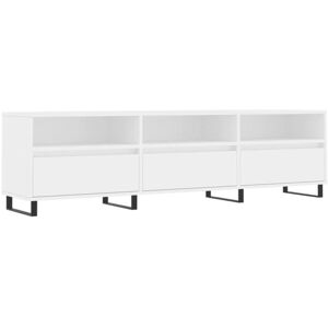 Clicnbuy Móvel de TV 150x30x44,5 cm derivados de madeira branco