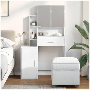 vidaxl Toucador com armário 80x35x132 cm cor branco