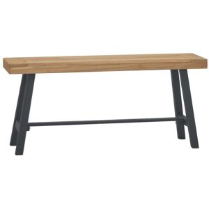 vidaxl Banco 110 cm madeira de teca maciça