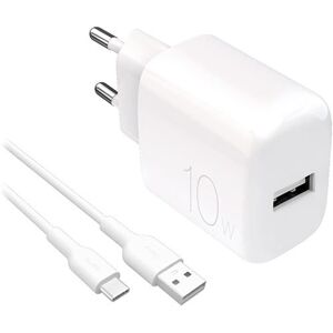 Puro Carregador USB-C Prolite 10W + Cabo USB-A / USB-C 1,2 M - Branco