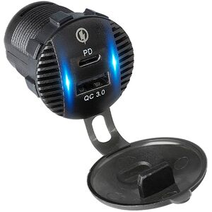 Tomada de Isqueiro de Painel M18B c/ USB-A + USB-C