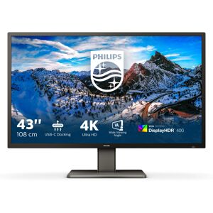 Monitor P Line LED 42.5" 439P1/00 4K Ultra HD (Preto) - PHILIPS