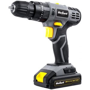 Aparafusadora/Berbequim/Martelo Recarregável s/ Fios com Iluminação LED (até 1300 RPM) - REBEL