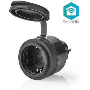 Tomada Eléctrica Exterior (IP44) Inteligente Smartlife Wi-Fi 16A - NEDIS