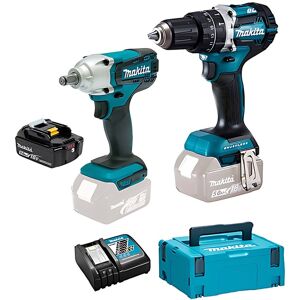 Makita Berbequim DHP484+Chave Impacto DTW190 DHP484PRO1