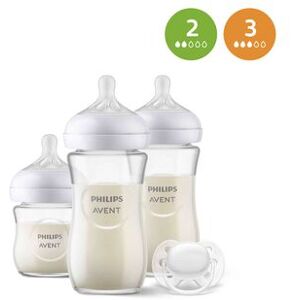 Philips Avent Conjunto Natural Response 3 biberões vidro 4 un