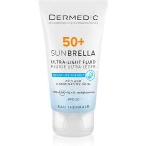 Dermedic Sunbrella emulsão bronzeadora para pele oleosa SPF 50+ 40 ml. Sunbrella