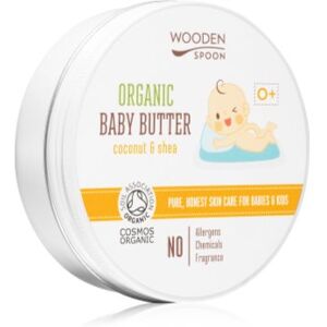WoodenSpoon Organic Coconut & Shea manteiga corporal para bebés 0+ 100 ml. Organic Coconut & Shea