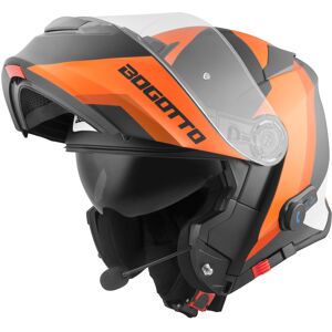 Bogotto V271 BT Zabu Capacete Bluetooth Preto Laranja XS
