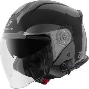 Bogotto H586 BT Solid Bluetooth Capacete a jato Preto M