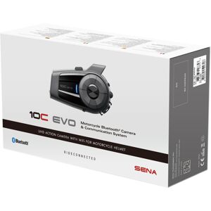Sena 10C Evo Pacote único do sistema de comunicação Bluetooth da câmera Preto único tamanho