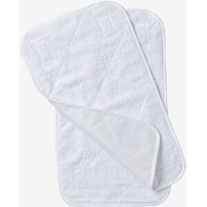 VERTBAUDET Lote de 2 tapetes para colchão, Basics branco