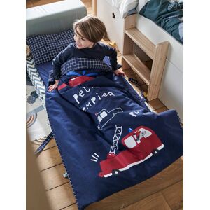 VERTBAUDET Pronto-a-dormir personalizável, especial autonomia, MINILI®, Bombeiro azul escuro liso com motivo