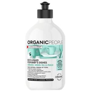 Organicpeople Detergente Máquina Loiça Pratos De Bebé Chá Verde E Pêssego Bio 500 ml