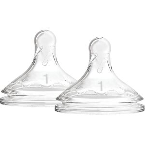 Dr Brown Level 1 Wide-Neck Silicone Options + Nipple 2-pack