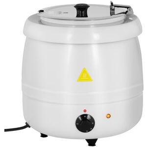 Royal Catering Elektrisk soppkittel - 10 L - Stål - Vit beläggning