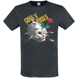 Guns n Roses: - Needle Skull Amplified Vintage Charcoal Large t Shirt