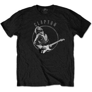 Eric Clapton: Unisex T-Shirt/Vintage Photo (Black) (X-Large)