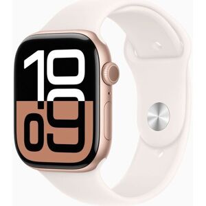 Apple Watch Series 10 Aluminium 46 mm (2024) GPS roségold Sportband M/L rosé