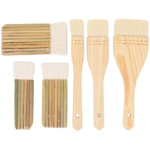 CosyHome 6 st Keramikglasyrpenslar Professionell Målarpensel Konstnär Målarpenslar Set för Målning