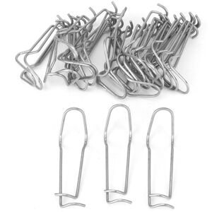 Meterk 30 st Växtstöd Fjäderklämma Rostfritt Stål Fixeringsklämma för Trädgård VäxthusFör 11mm Diameter
