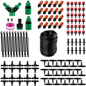 Health & Beauty PRODUCT Vattningskit Bevattningssystem 30m Slang Justerbart Munstycke Droppare Vattningsutrustningsset för Växt