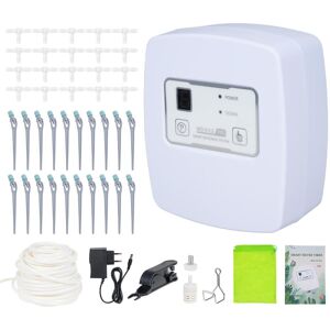 TOMTOP JMS Smart bevattningssystem WIFI Fjärrkontroll Automatiskt bevattningssystem 1-4 Växlar Justerbart vattentryck EU plug vit