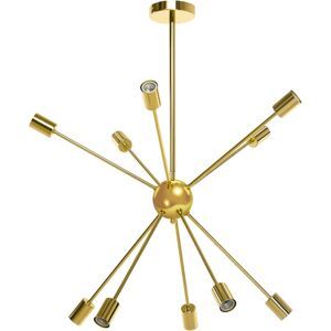 Tildasstore Taklampa sputnik design 10 lampor