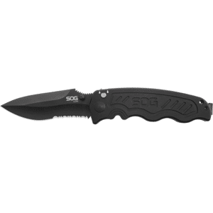 SOG Zoom Serrated Edge Black Tini