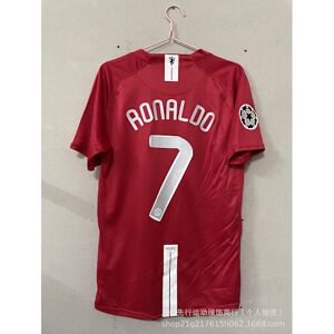 United Säsongen 2007-2008 Red Devil Club Ronaldo tröja Vintage tröja Fan Edition tröja Champions League Special Edition-FF