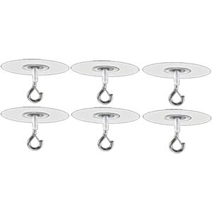 6 st självhäftande takkrokar för popcorn betong texturerad takvägg yta ingen borrning självhäftande