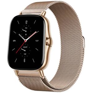 Magnetisk ögla för Amazfit GTS/4/2/2e/GTS2 Mini/3/GTR 4/3/2/47mm 20mm 22mm Metallnät Smartwatch Mesh Amazfit Bip 5 Armband Roséguld