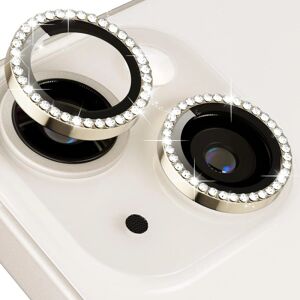 MTK Kamera lins till iPhone 15 / 15 Plus Glitter Guld