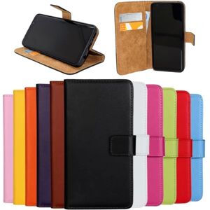 1SWEDEN Samsung Galaxy Note9/Note8/J6 plånbok skal fodral skydd skinn - Rosa Samsung Galaxy J6