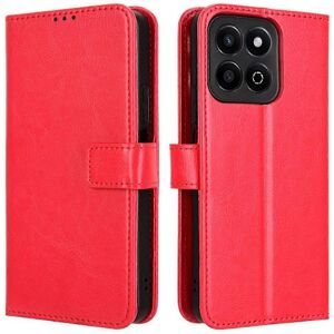 För Honor 200 Smart 5G/ Play 60 Plus 5G Stativfodral Läderplånbok Mobilfodral Crazy Horse-Textur