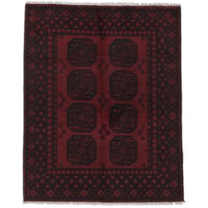 Handknuten. Ursprung: Afghanistan Orientalisk Afghan Fine Matta Matta 146X184 Svart (Ull, Afghanistan)