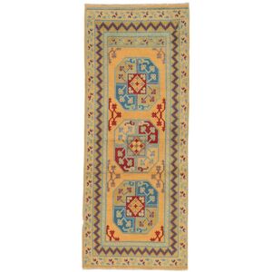 Handknuten. Ursprung: Afghanistan Afghan Fine Matta 78X197 Ullmatta Orange/Brun Liten Matta