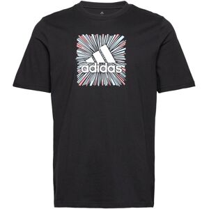 Sport Optimist Sun Logo Sportswear Graphic T-Shirt Sport T-shirts Short-sleeved Black Adidas Performance