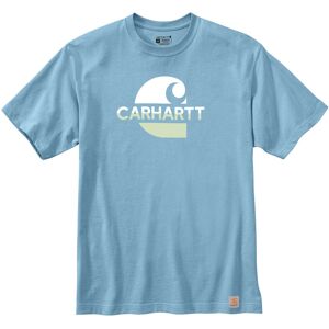 Carhartt Relaxed Fit Heavyweight C Graphic T-shirt S Vit Blå