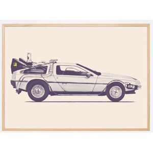 Bildverkstad Delorean Poster (21x29.7 Cm (A4))