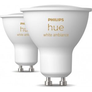 Philips -Led-Smartlampa, Bt, White Ambiance, Gu10, 4,2 W, 2-Pack