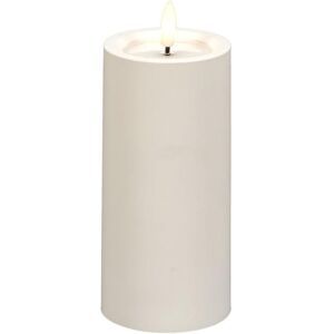 KONSTSMIDE Blockljus LED timer vit 15cm