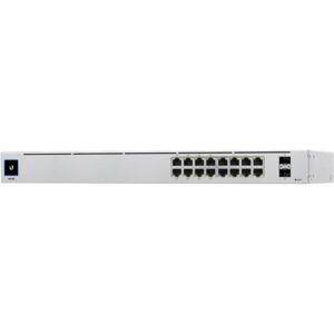 Ubiquiti UniFi Switch USW-16-POE - Switch - Administrerad - 16 x 10/100/1000 (8 PoE+) + 2 x gigabit SFP (upplänk) - skrivbordsmodell, rackmonterbar