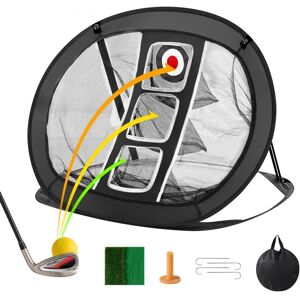 Golf Chipping Nett, Pop Up Golf Träningsnät, Portabelt Inomhus Utomhus Golf Hitter Hjälpmedel med Mål/Matta/Bollar/Tee/Bärväska
