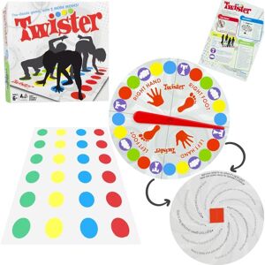 TWISTER SPEL FAMILJEFEST FÄRDIGHETSPEL RÖRELSEMATTA